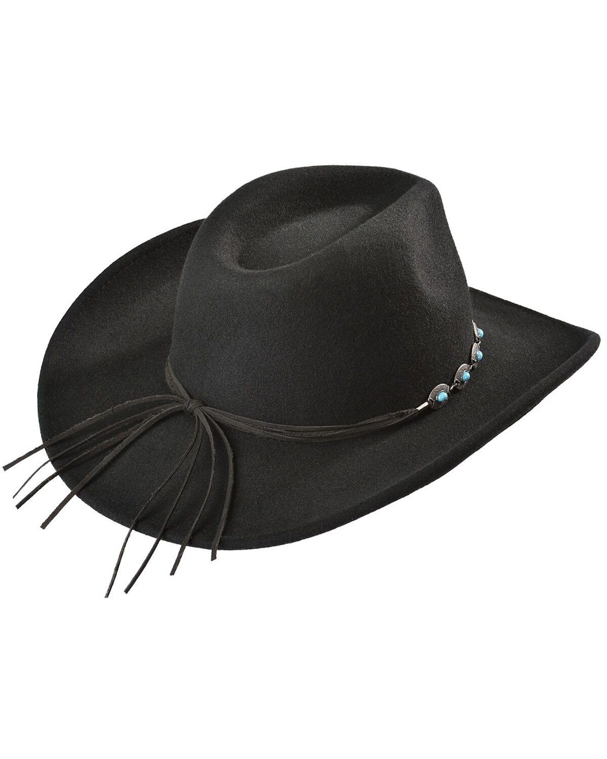 Image #3 - Outback Trading Co. Silverton UPF 50 Sun Protection Crushable Wool Felt Hat, Black, hi-res