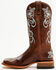Image #3 - Shyanne Women's Lasy Floral Embroidered Western Boots - Broad Square Toe, Turquoise, hi-res