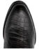 Image #5 - Ferrini Men's Winston Crocodile Print Western Boots - Round Toe, Black, hi-res