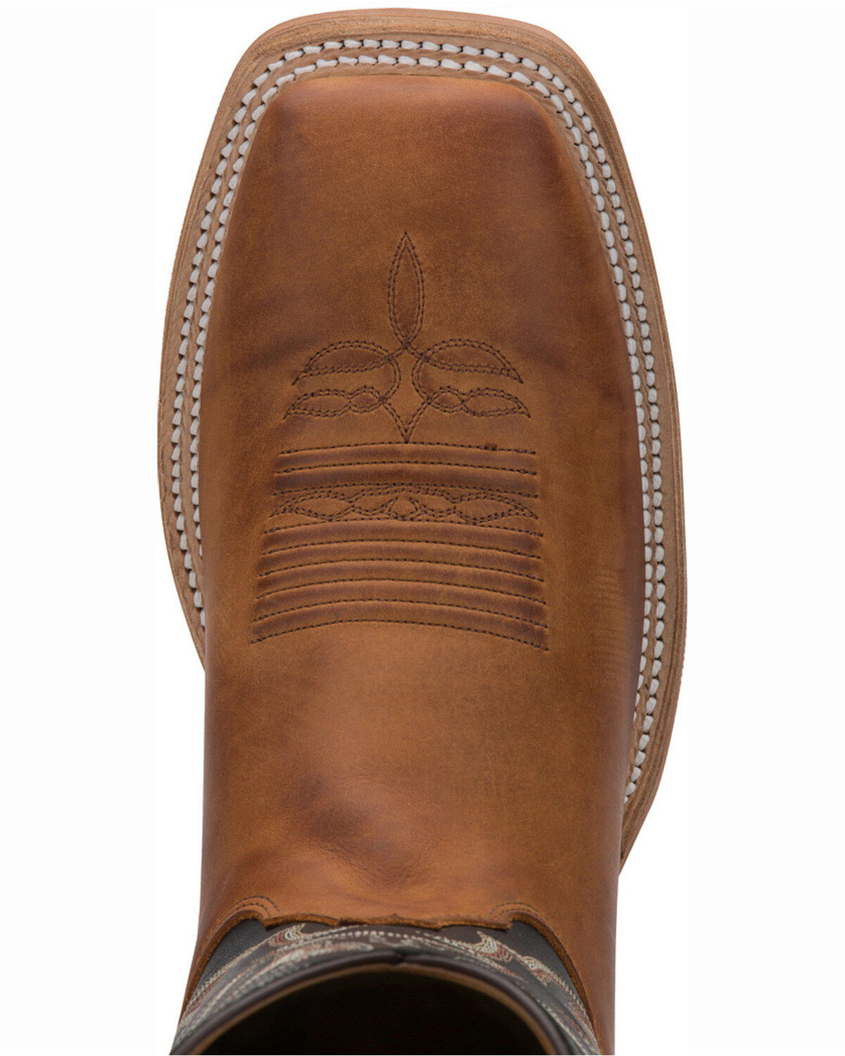 Image #6 - Justin Men's Caddo Bent Rail Performance Western Boots - Broad Square Toe, Tobacco, hi-res