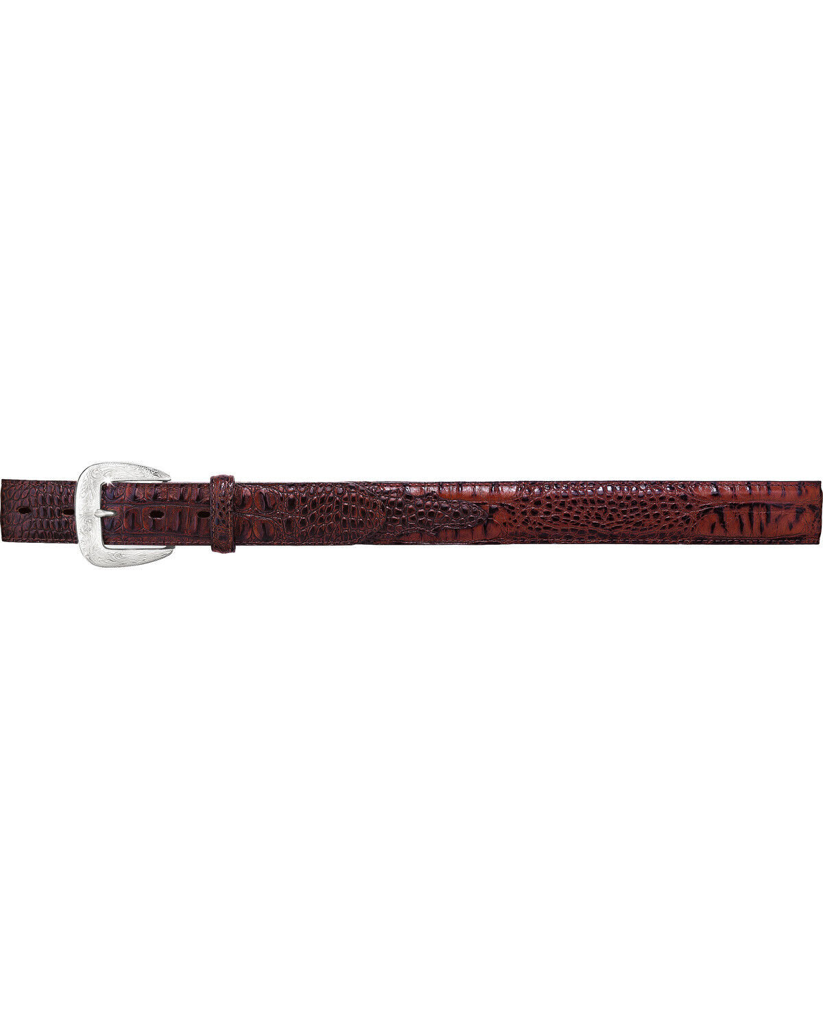 Image #1 - Tony Lama Men's Gator Embossed Leather Belt, Brown, hi-res