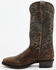 Image #3 - El Dorado Men's Bison Western Boots - Round Toe, Chocolate, hi-res