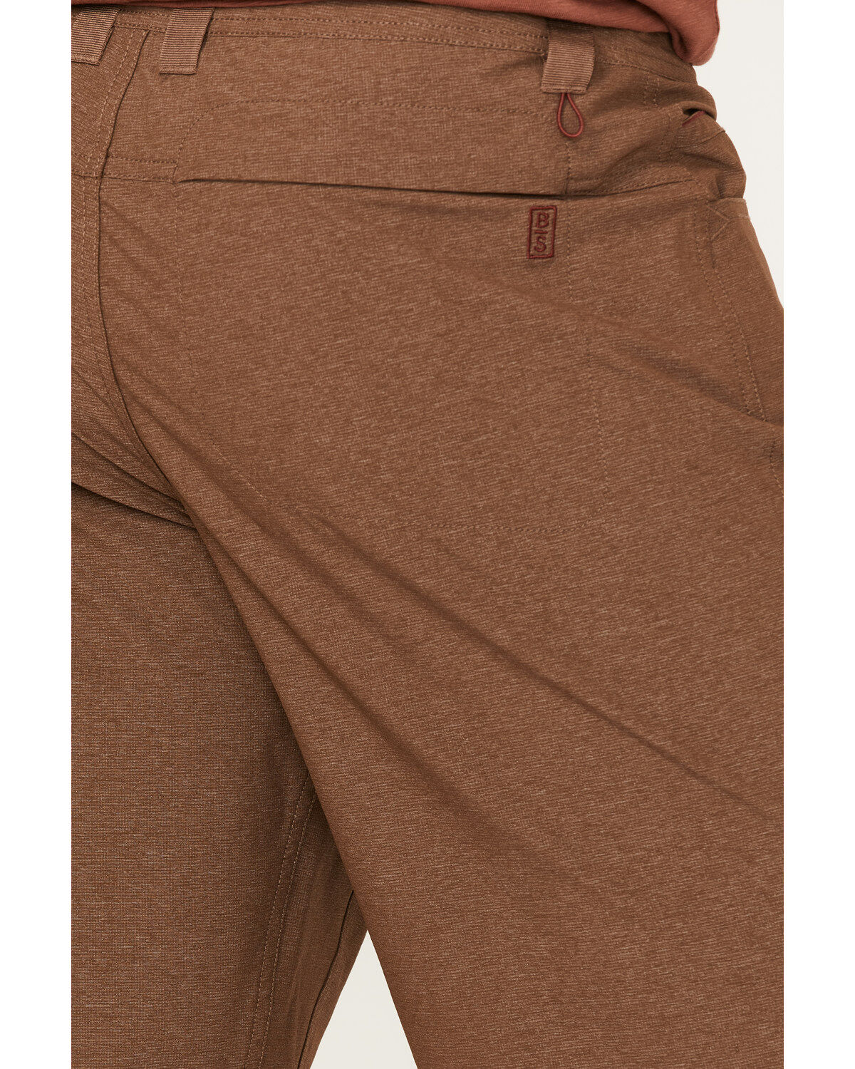 Image #3 - Brothers and Sons Men's Stretch Ripstop Brown Slim Straight Cargo Shorts, Brown, hi-res