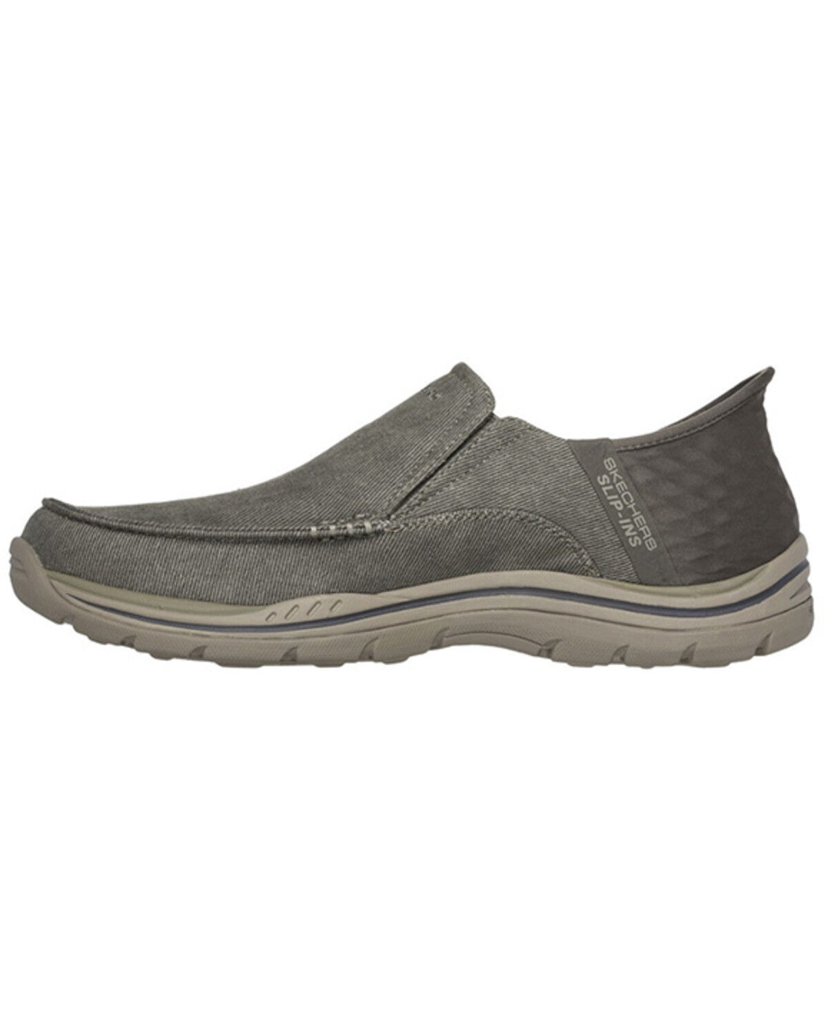 Image #3 - Skechers Men's Cayson Slip-Ins Relaxed Fit Casual Shoes - Moc Toe, Khaki, hi-res