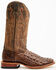 Image #2 - Horse Power Men's Nile Crocodile Print Western Boots - Square Toe, Brown, hi-res