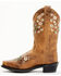 Image #3 - Shyanne Girls' Little Maisie Western Boots - Snip Toe, Brown, hi-res