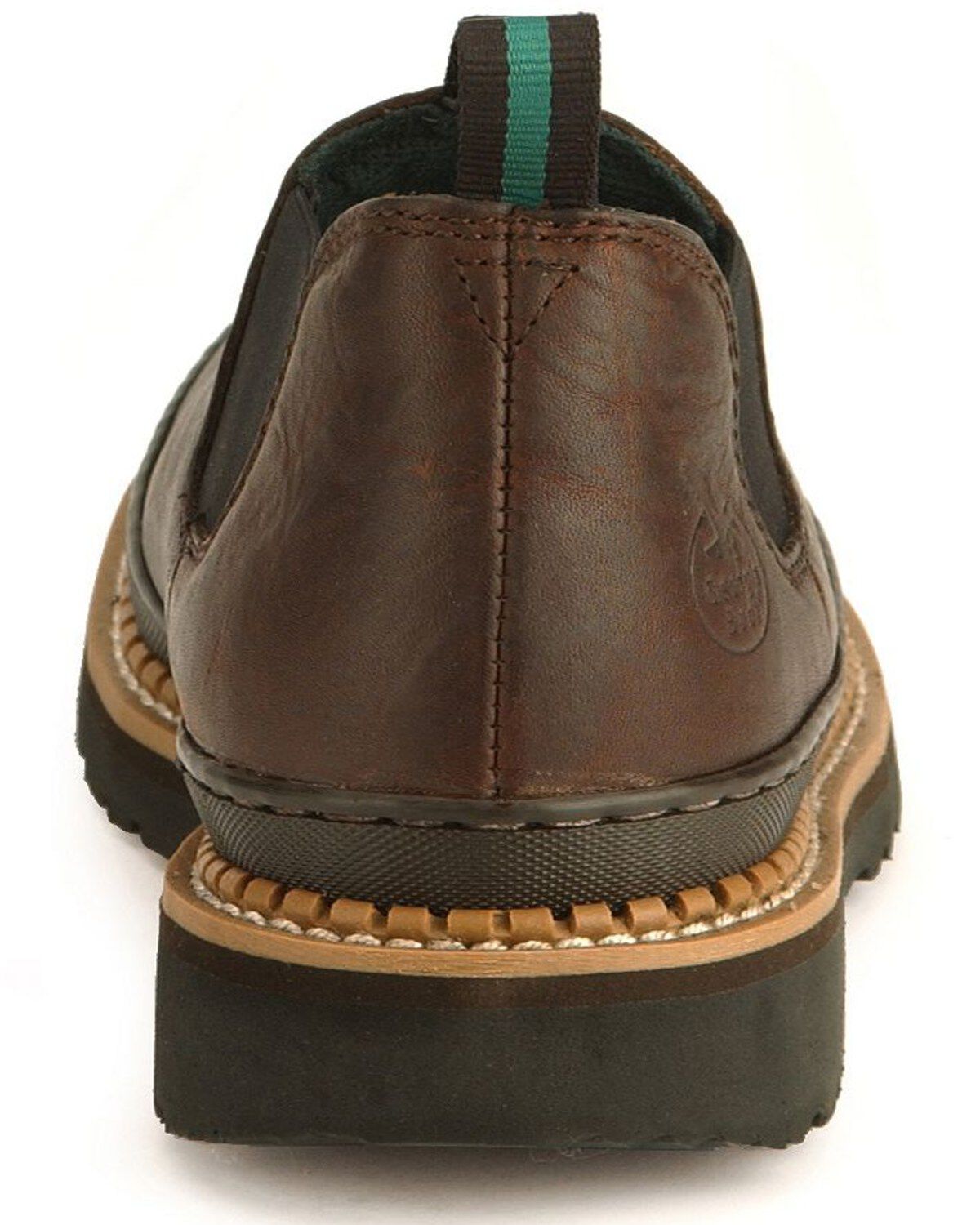 Image #7 - Georgia Boot Men's Georgia Giant Romeo Slip-On Work Shoes - Soft Toe, Dark Brown, hi-res