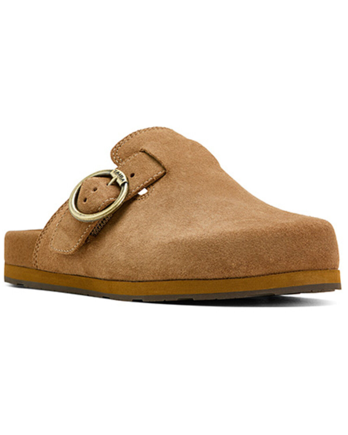 Image #1 - Ariat Women's Country Suede Mules, Caramel, hi-res