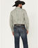 Image #4 - Panhandle Slim Men's Southwestern Striped Print Long Sleeve Snap Western Shirt, Sage, hi-res