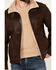 Image #3 - Moonshine Spirit&reg; Men's Sherpa Lined Faux Leather Jacket, Dark Brown, hi-res