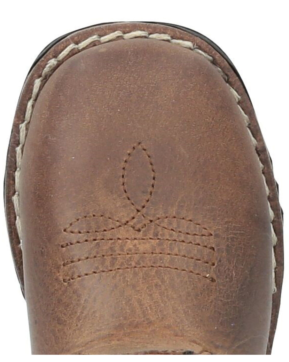 Image #2 - Smoky Mountain Toddler Boys' Autry Western Boots - Square Toe, Distressed Brown, hi-res