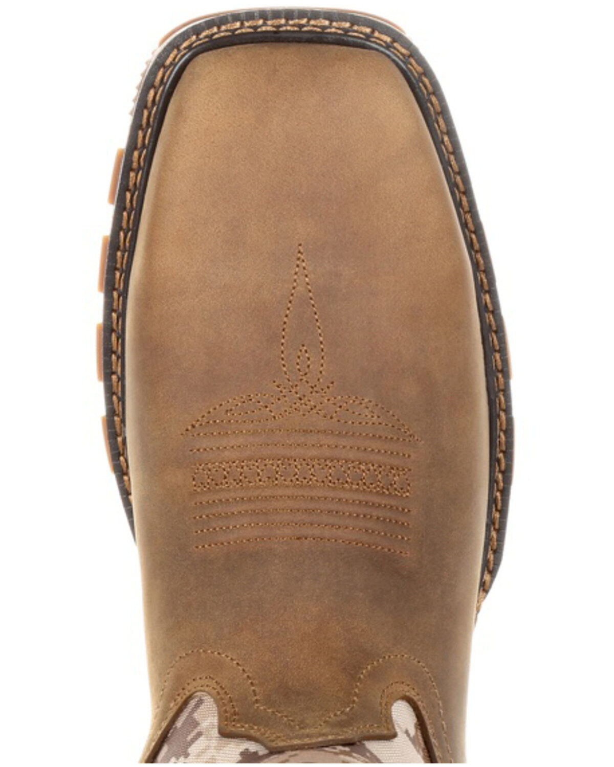 Image #4 - Durango Men's Camo Maverick XP Waterproof Western Work Boots - Steel Toe, Brown, hi-res