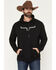 Image #1 - Kimes Ranch Men's Outlier Logo Hooded Sweatshirt, Black, hi-res