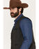 Image #2 - Cody James Men's Pancho Villa Oil Skin Vest, Black, hi-res