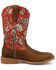 Image #2 - Hooey by Twisted X Girls' Floral Western Boots - Broad Square Toe, Red, hi-res