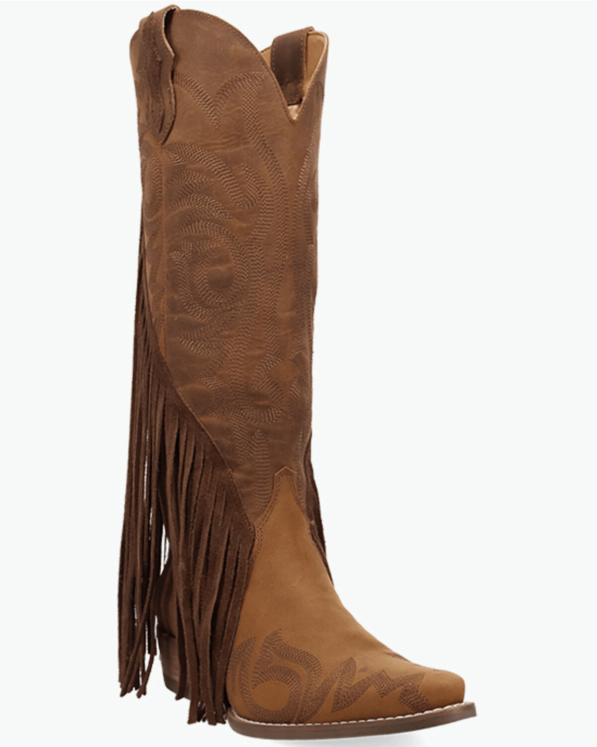 Dingo Women's Walk West Tall Western Boots - Snip Toe, Brown, hi-res