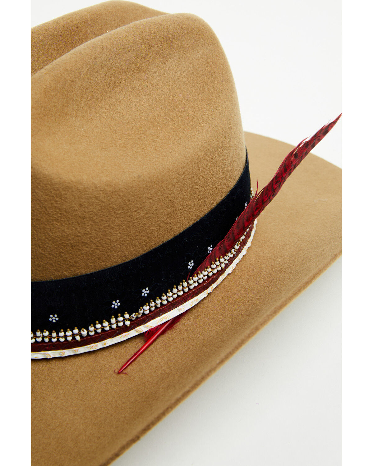 Image #2 - Shyanne Women's Americana Wool Felt Cowboy Hat, Tan, hi-res
