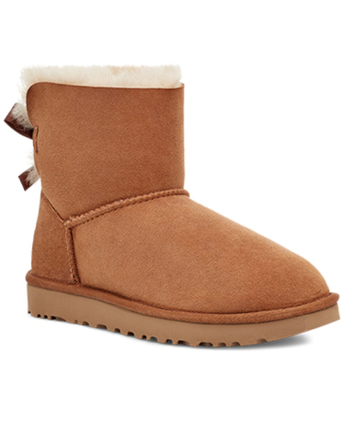 Image #1 - UGG Women's Mini Bailey Bow II Boots, Chestnut, hi-res