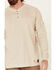 Image #3 - Ariat Men's FR Air Long Sleeve Work Long Sleeve Henley Shirt, Sand, hi-res