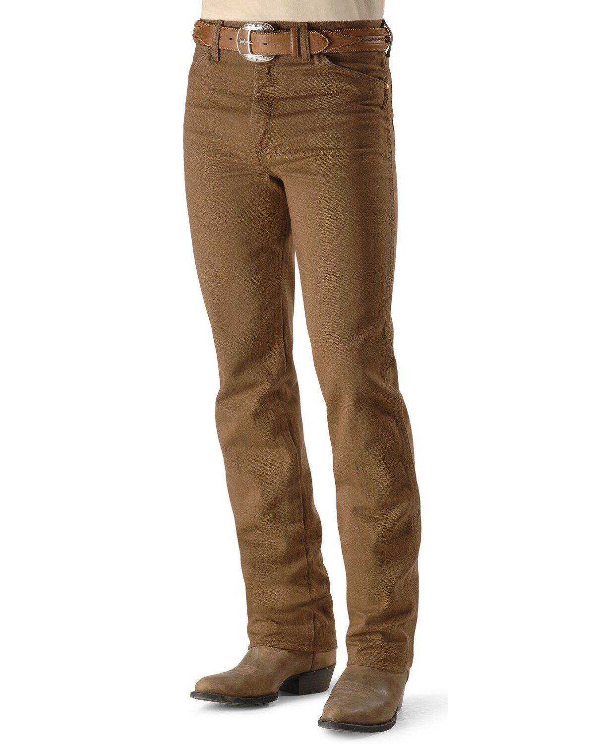 Image #2 - Wrangler Men's Slim Fit 936 Cowboy Cut Jeans, Whiskey, hi-res