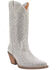 Image #1 - Dingo Women's Silver Dollar Western Boots - Snip Toe, Silver, hi-res