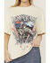 Image #3 - Rock & Roll Denim Women's Desperado Short Sleeve Graphic Tee, Cream, hi-res
