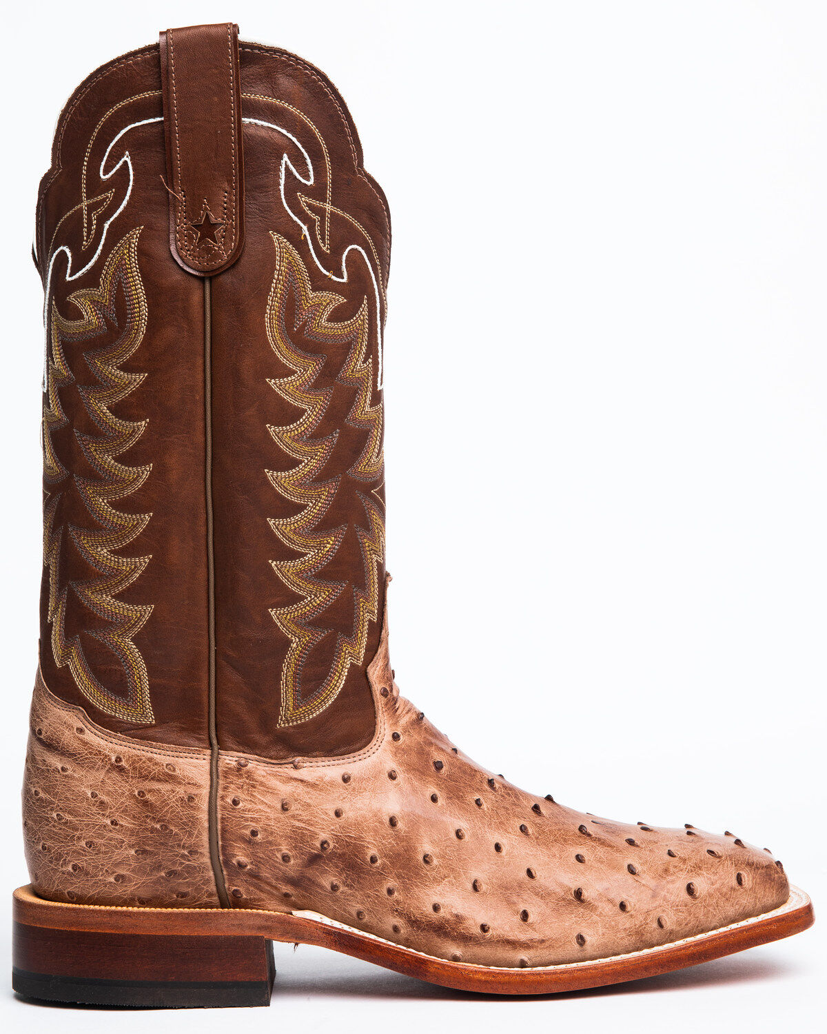Image #3 - Tony Lama Men's San Saba Full Quill Ostrich Exotic Boots, Chocolate, hi-res