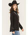 Image #2 - Ariat Women's Viva Rodeo Embroidered Long Sleeve Snap Western Shirt, Black, hi-res