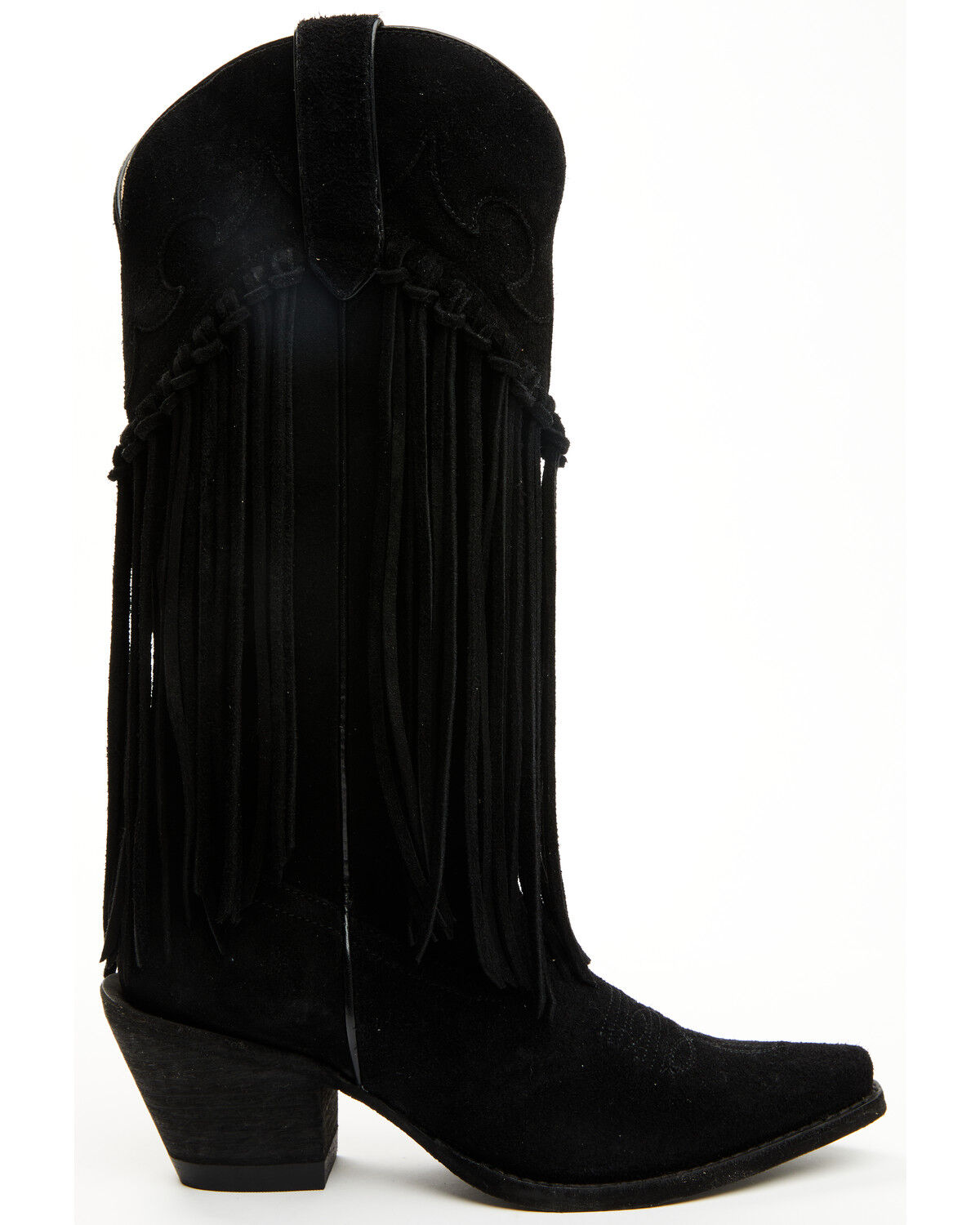 Image #2 - Idyllwind Women's Sterling Fringe Tall Western Boots - Snip Toe, Black, hi-res