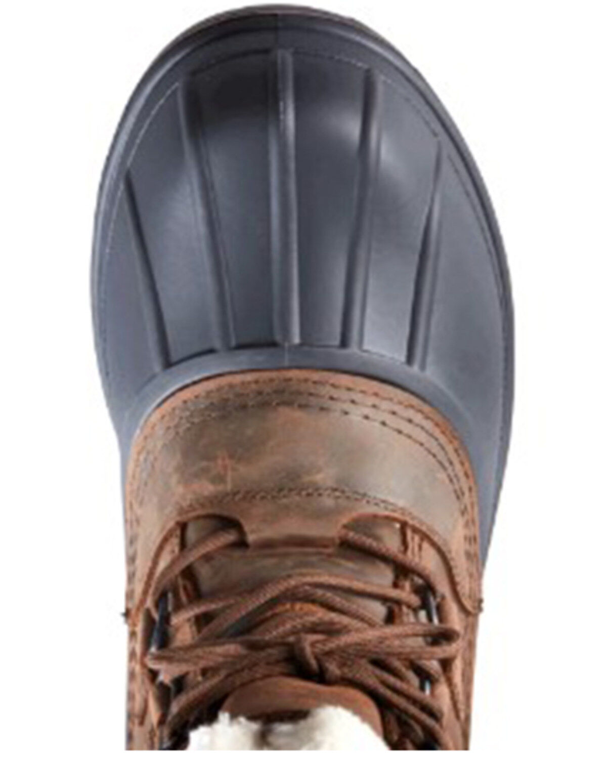 Image #4 - Baffin Men's Brown Canada Waterproof Faux Fur Leather Tundra Work Boots - Soft Toe, Brown, hi-res