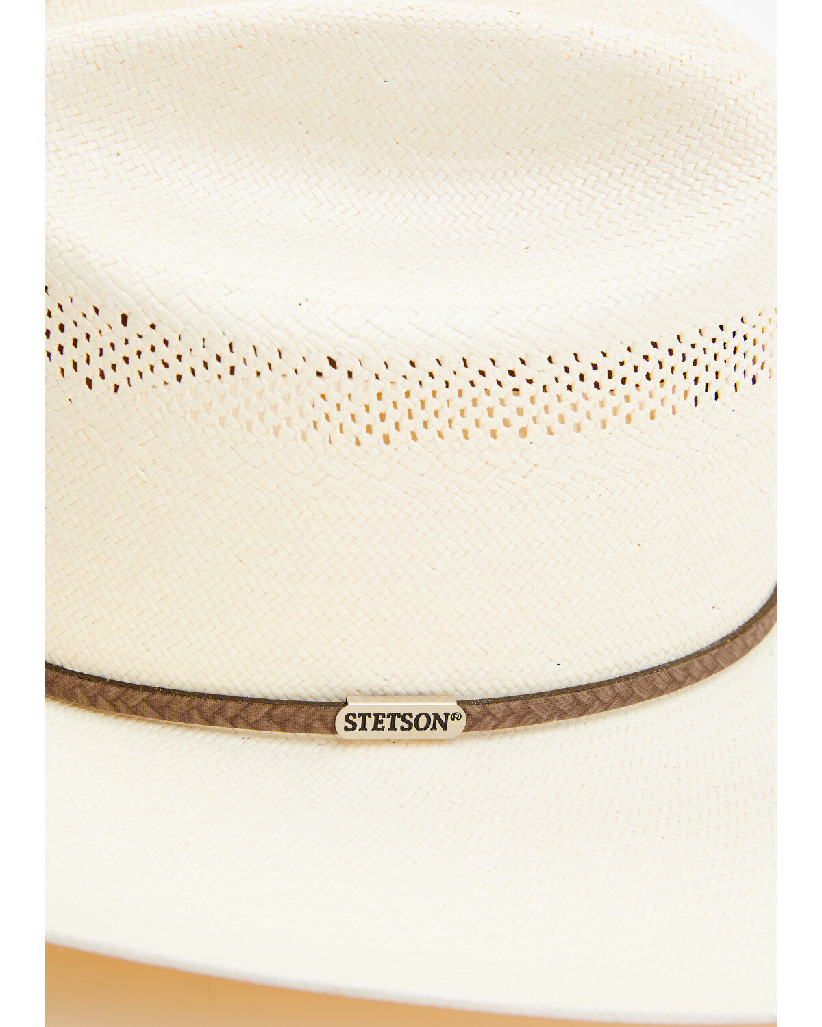Image #2 - Stetson Plait 10X Straw Cowboy Hat, Natural, hi-res