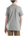 Image #3 - Carhartt Little Boys' Short Sleeve Logo Pocket T-Shirt, Charcoal, hi-res