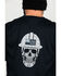 Image #4 - Ariat Men's FR Roughneck Skull Logo Crew Long Sleeve Work T-Shirt, Black, hi-res