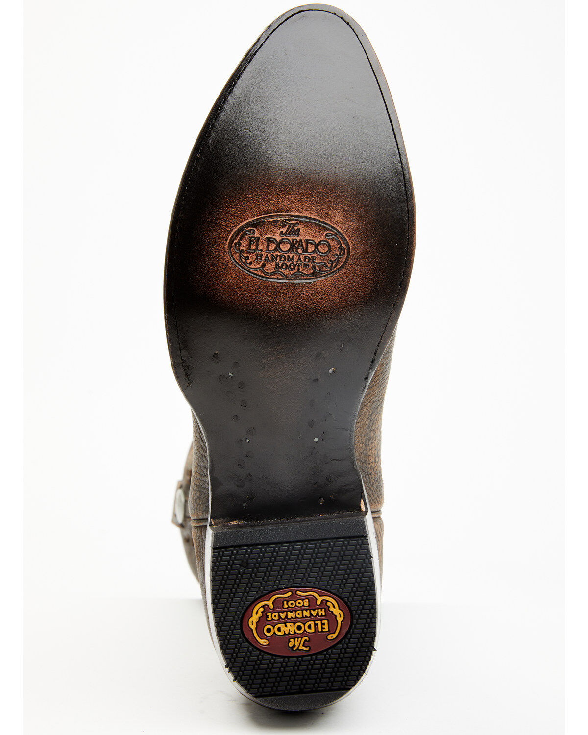 Image #7 - El Dorado Men's Bison Western Boots - Round Toe, Chocolate, hi-res