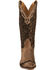 Image #4 - Boulet Women's Fancy Hand Tooled Inlay Western Boots - Snip Toe, Tobacco, hi-res