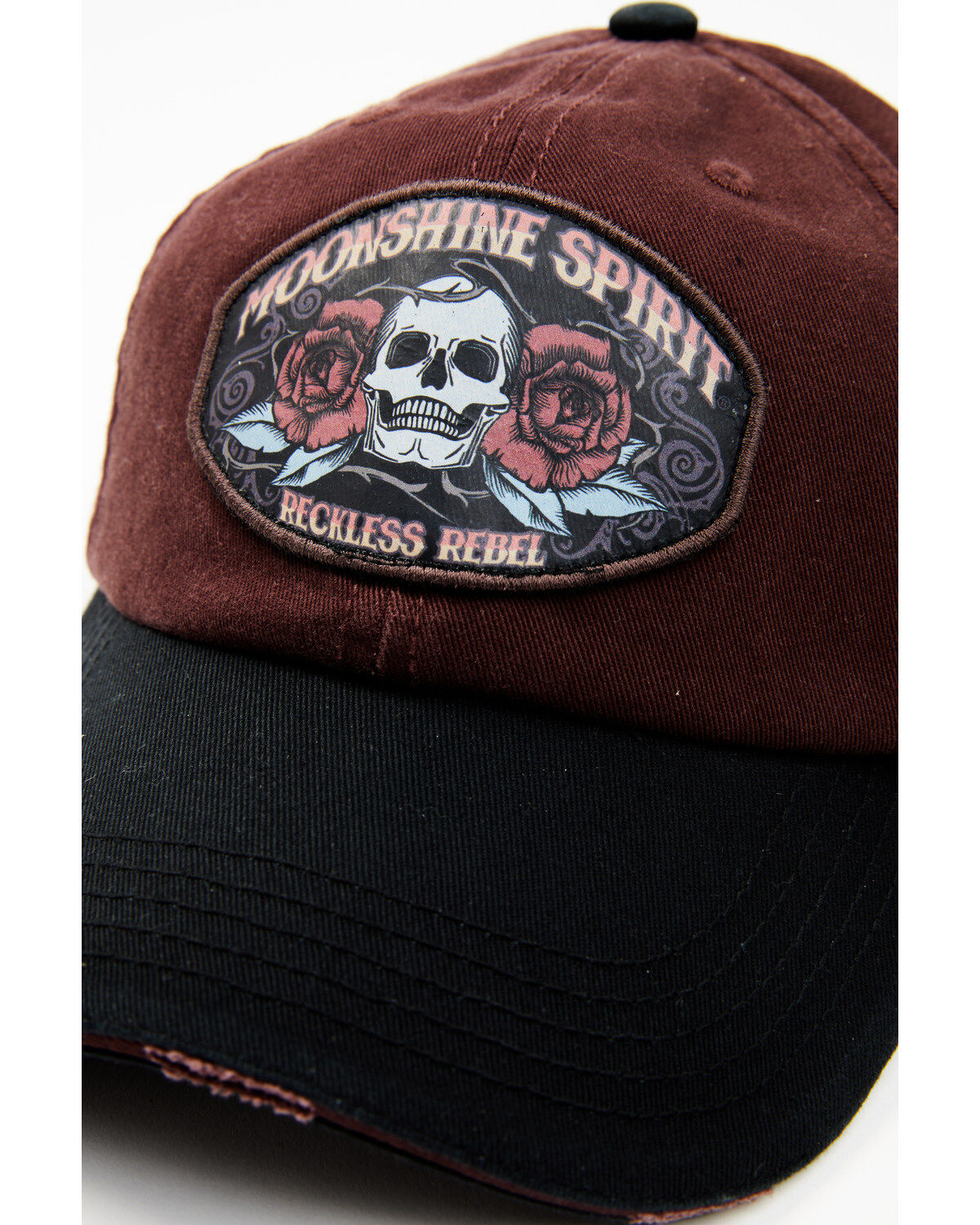 Image #2 - Moonshine Spirit&reg; Men's Reckless Rebel Ball Cap, Chilli, hi-res