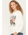 Image #2 - White Crow Women's Stay Wild Horse Print Crewneck Sweatshirt, White, hi-res