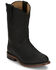 Image #1 - Justin Women's Holland Western Boots - Round Toe, Black, hi-res