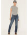 Image #1 - Ariat Women's Rebar Mid Rise Durastretch Nightride Riveter Work Straight Jeans, Blue, hi-res