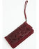 Image #3 - Shyanne Women's Naya Floral Tooled Whipstitch Wristlet Wallet, Cherry, hi-res