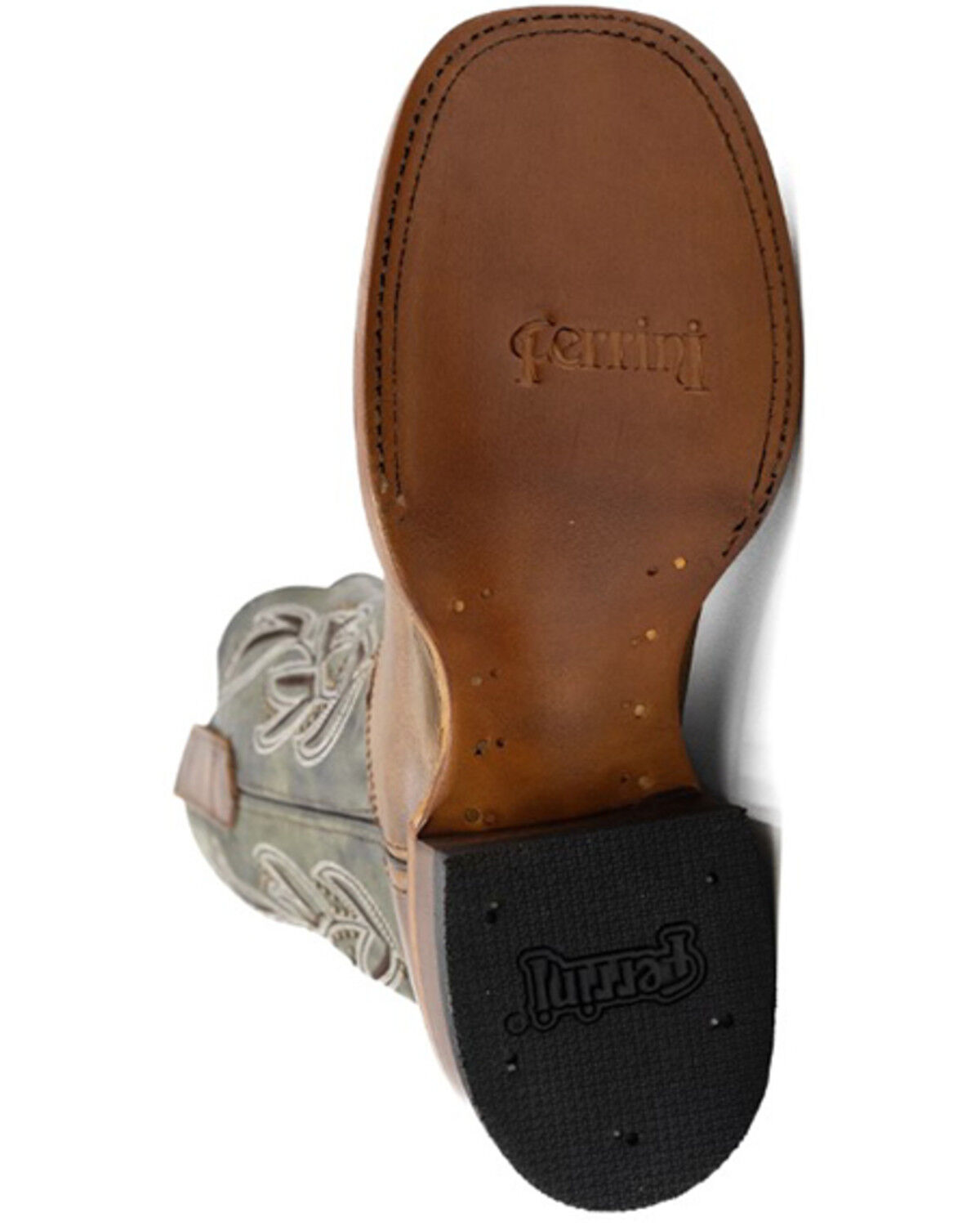 Image #7 - Ferrini Women's Maggie Western Boots - Broad Square Toe, Brown, hi-res