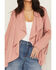Image #3 - Shyanne Women's Cascade Front Fringe Faux Suede Fringe Jacket, Mauve, hi-res