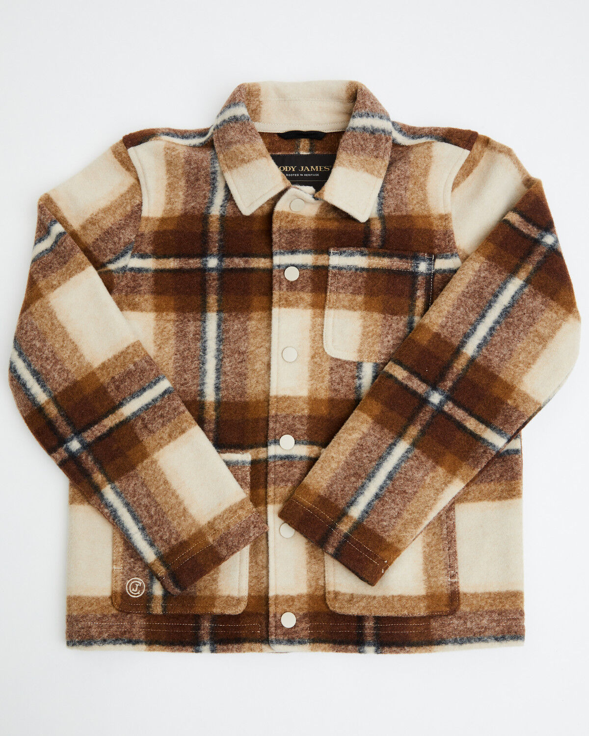 Image #1 - Cody James Boys' Polsbo Fleece Chore Coat, Cream, hi-res