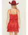 Image #5 - Idyllwind Women's Brixworth Faux Suede Fringe Mini Dress, Coral, hi-res