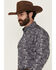 Image #2 - Cinch Men's Paisley Print Long Sleeve Button-Down Western Shirt, Multi, hi-res