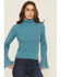 Image #1 - Shyanne Women's Bell Sleeve Marled Sweater, Turquoise, hi-res