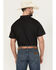 Image #4 - Gibson Men's Solid Short Sleeve Western Shirt - Tall, Black, hi-res