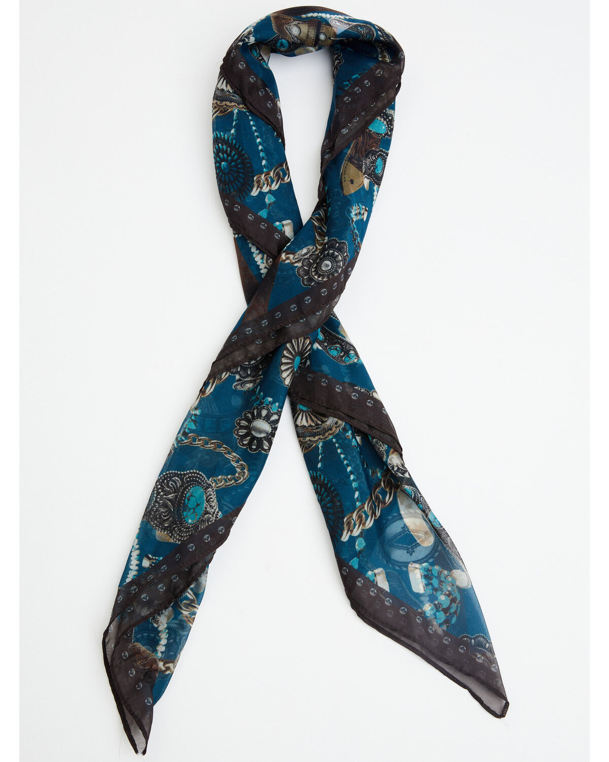 Image #1 - Shyanne Women's Bailey Accessories Print Scarf, Blue, hi-res