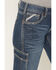 Image #2 - Ariat Women's Rebar Mid Rise Durastretch Nightride Riveter Work Straight Jeans, Blue, hi-res