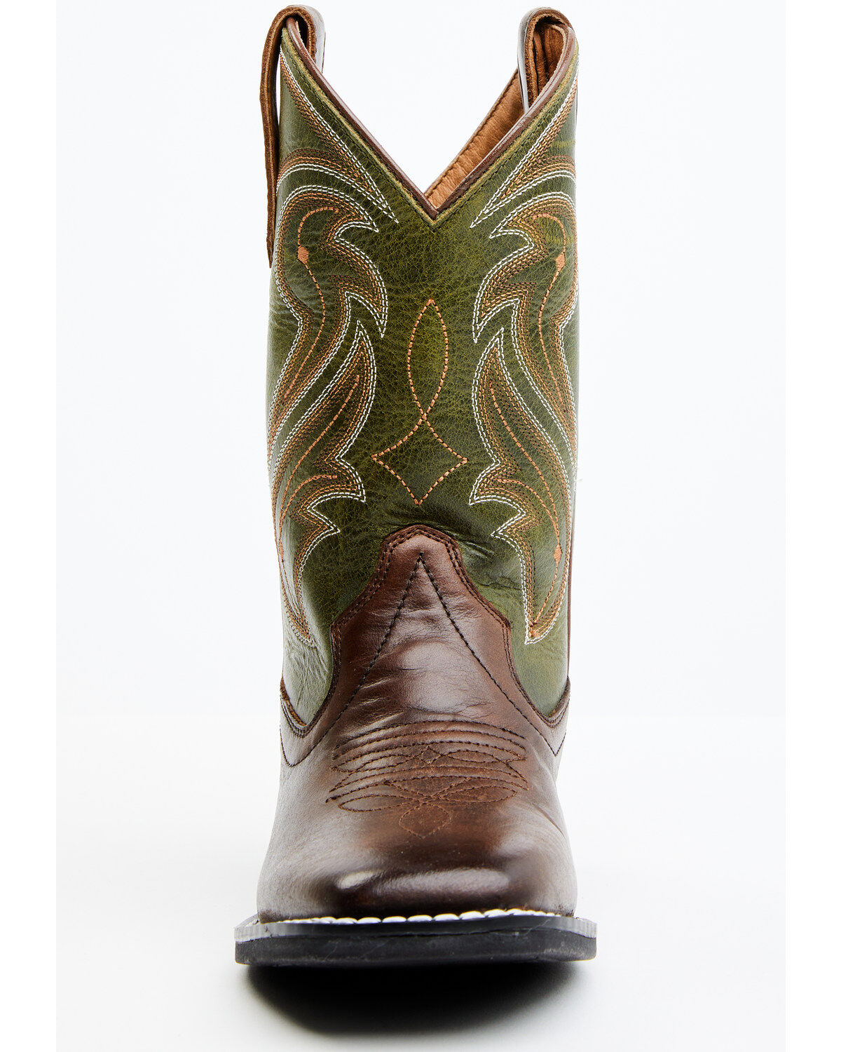 Image #4 - RANK 45&reg; Boys' Kasey Western Boots - Broad Square Toe, Green, hi-res
